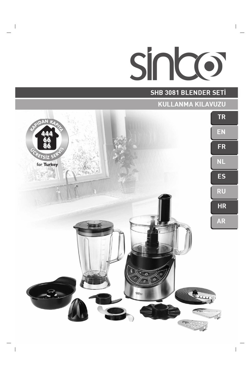 Sinbo SHB 3081 instruction manual