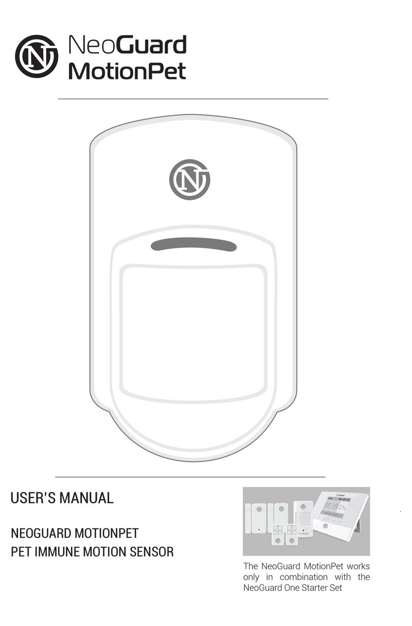 NeoGuard MotionPet user manual NeoGuard MotionPet user manual