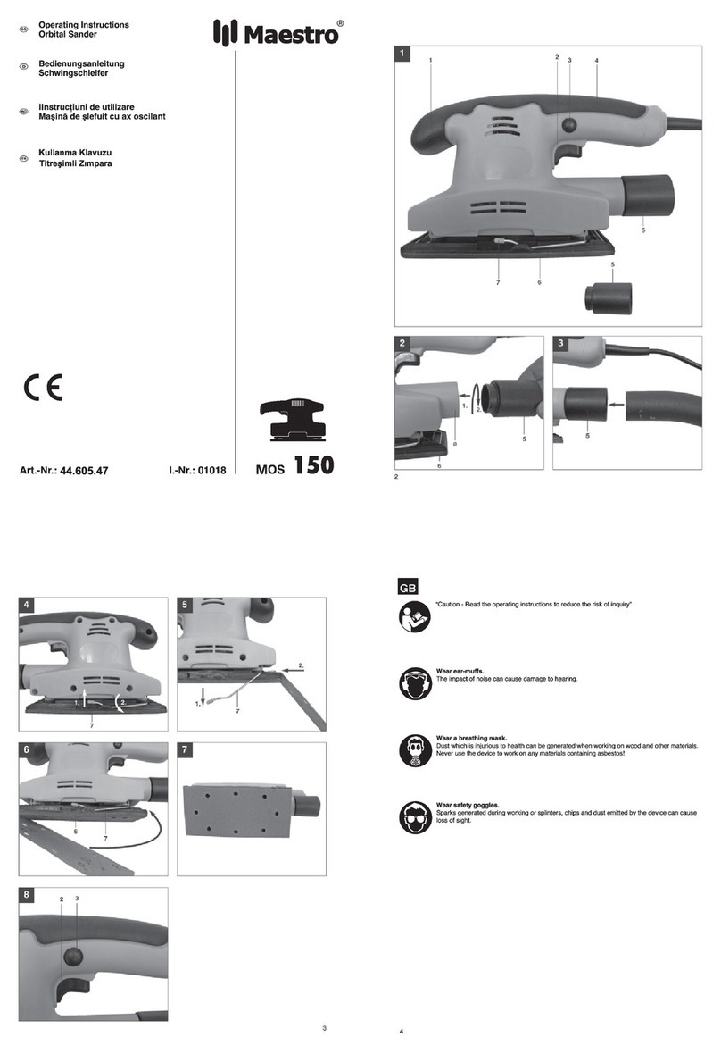 Maestro mos-150 Operating	 instruction