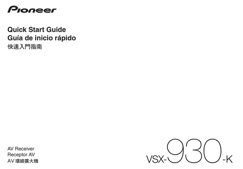 Pioneer VSX-930-K quick start guide