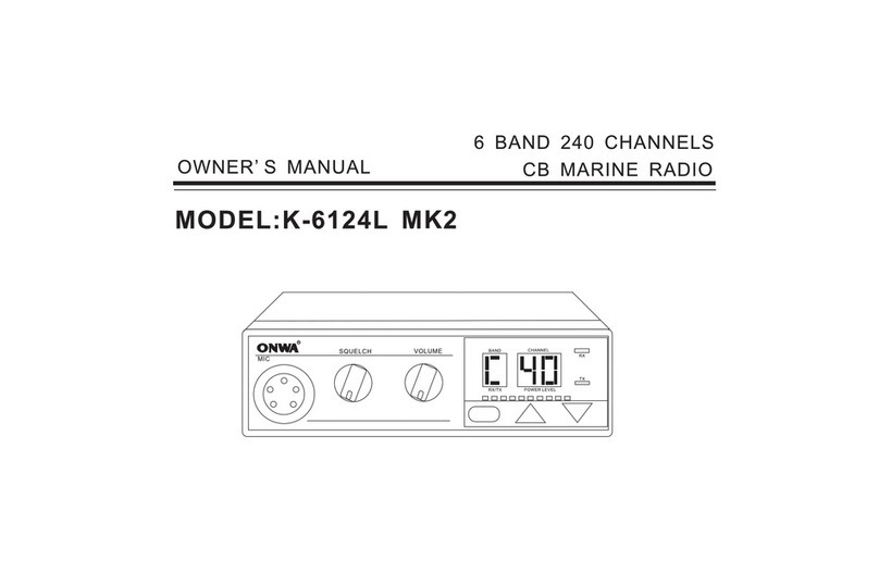 Onwa K-6124L MK 2 owner's manual
