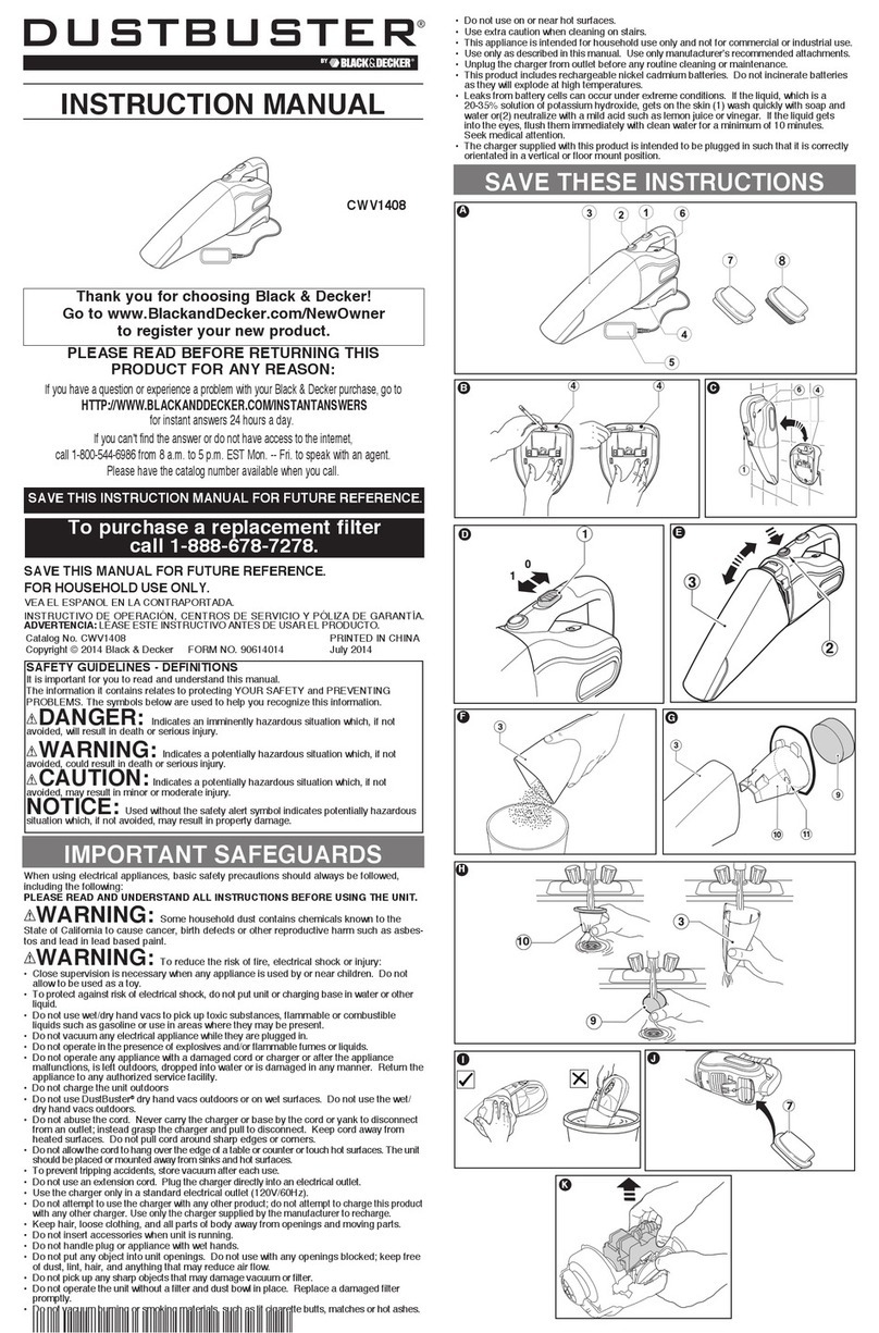 Black & Decker CWV1408 instruction manual