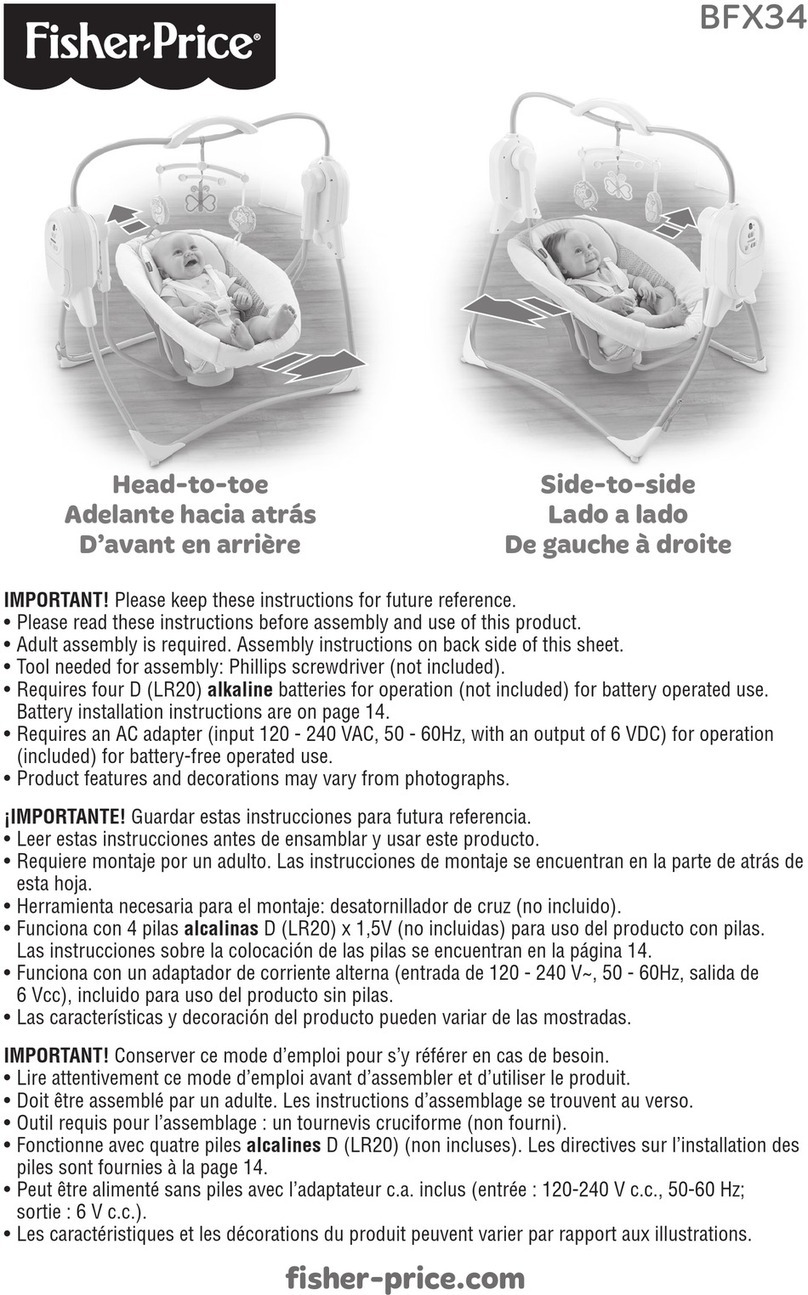 Fisher-Price BFX34 instructions Fisher-Price BFX34 instructions