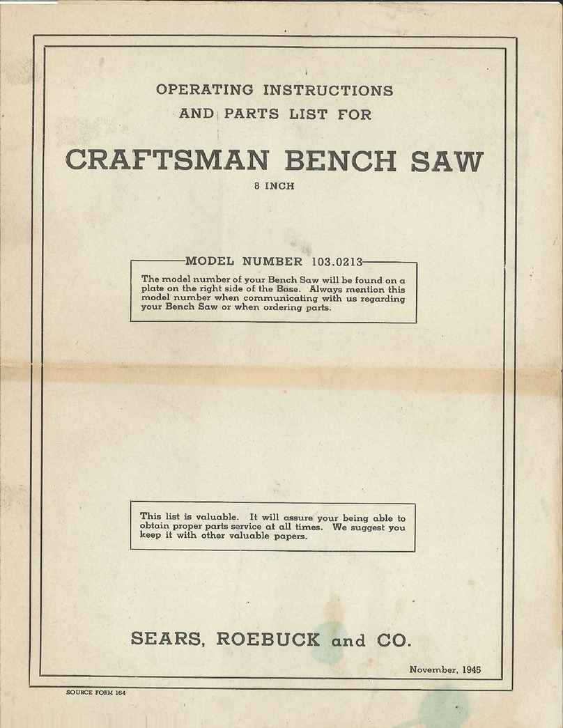 Craftsman 103.0213 User manual