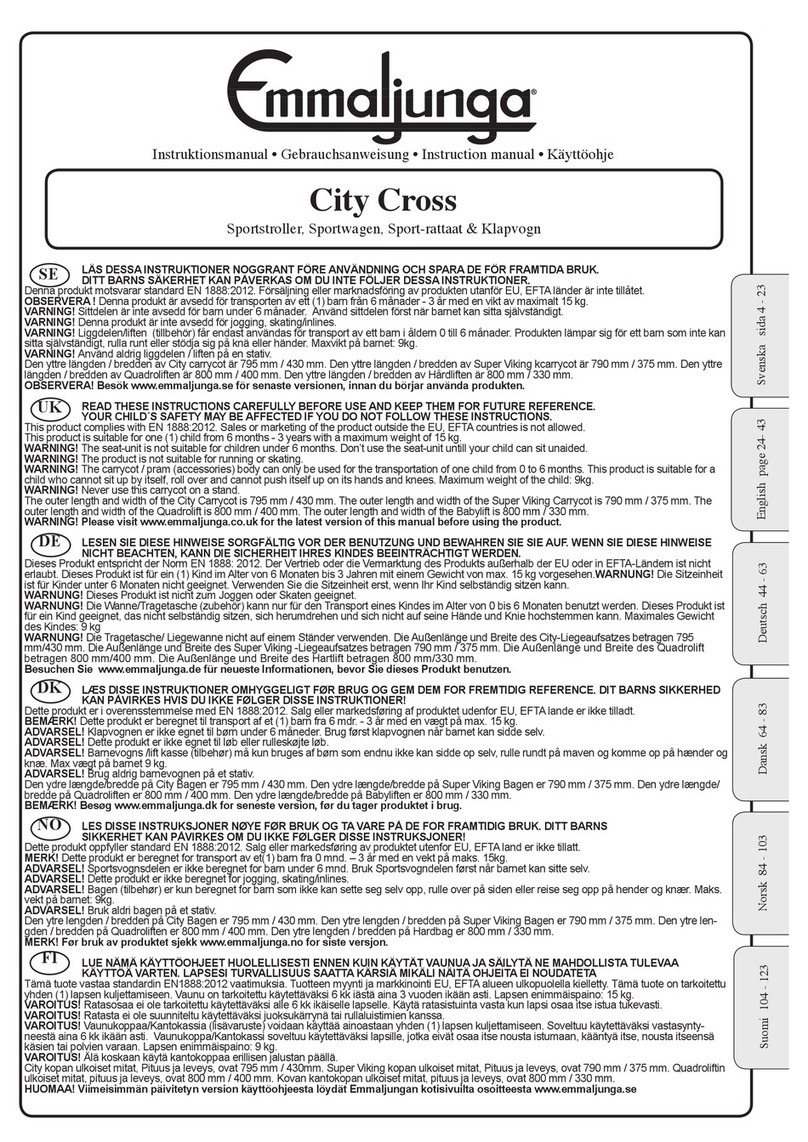 Emmaljunge City Cross User manual