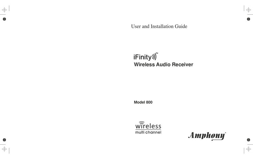 Amphony iFinity 800 User and installation guide