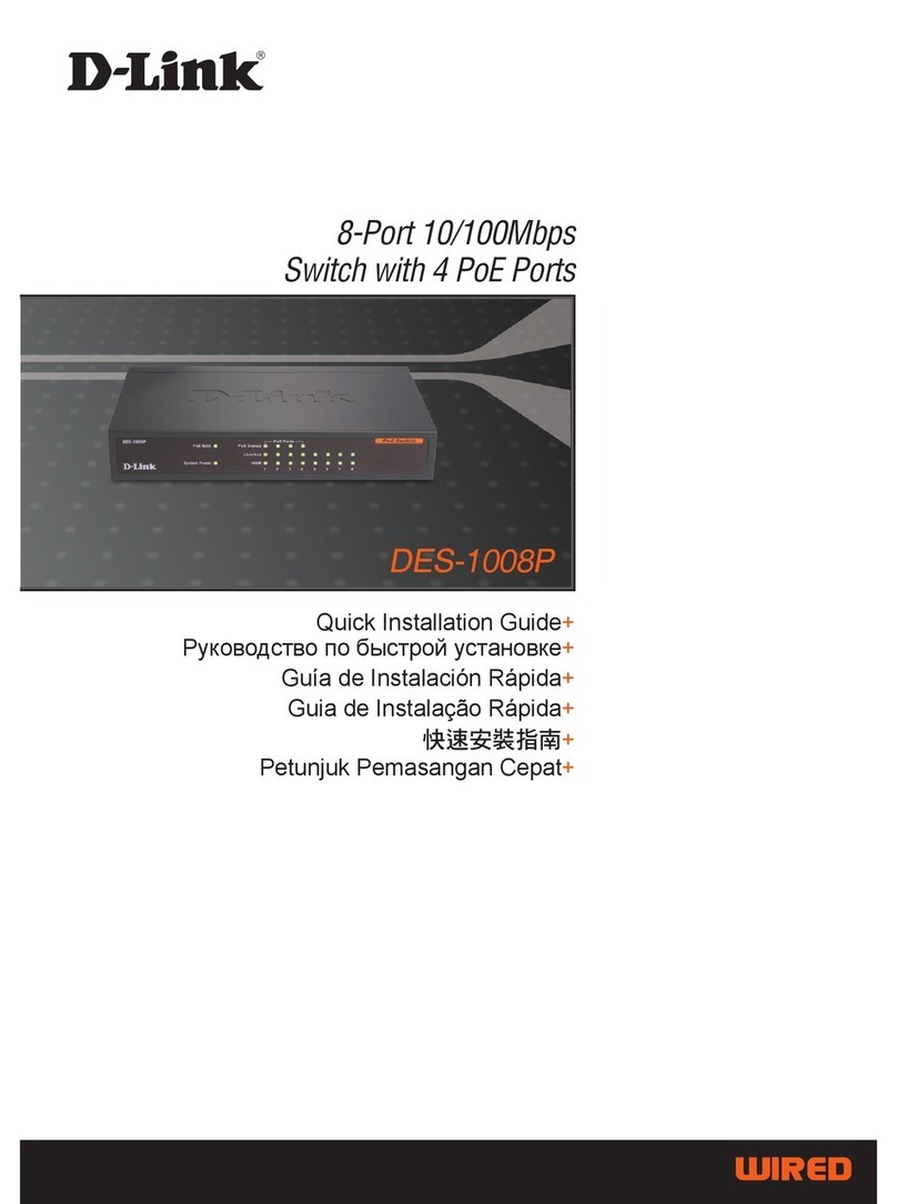 D-Link DES-1008P User manual