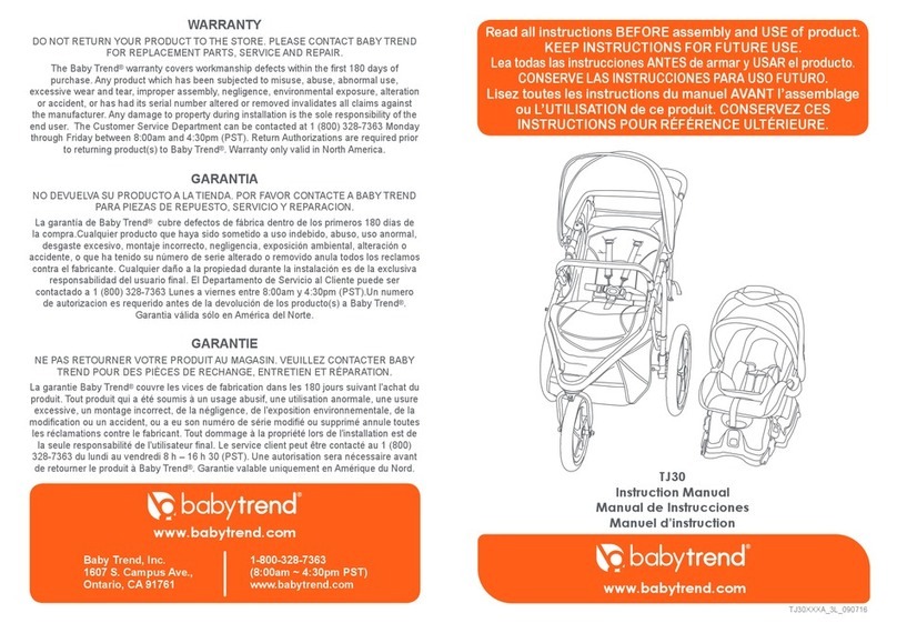 Baby Trend TJ30 User manual