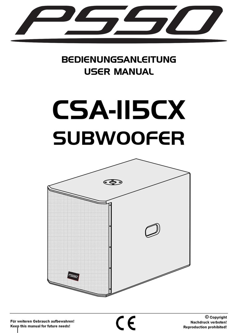 PSSO CSA-115CX User manual