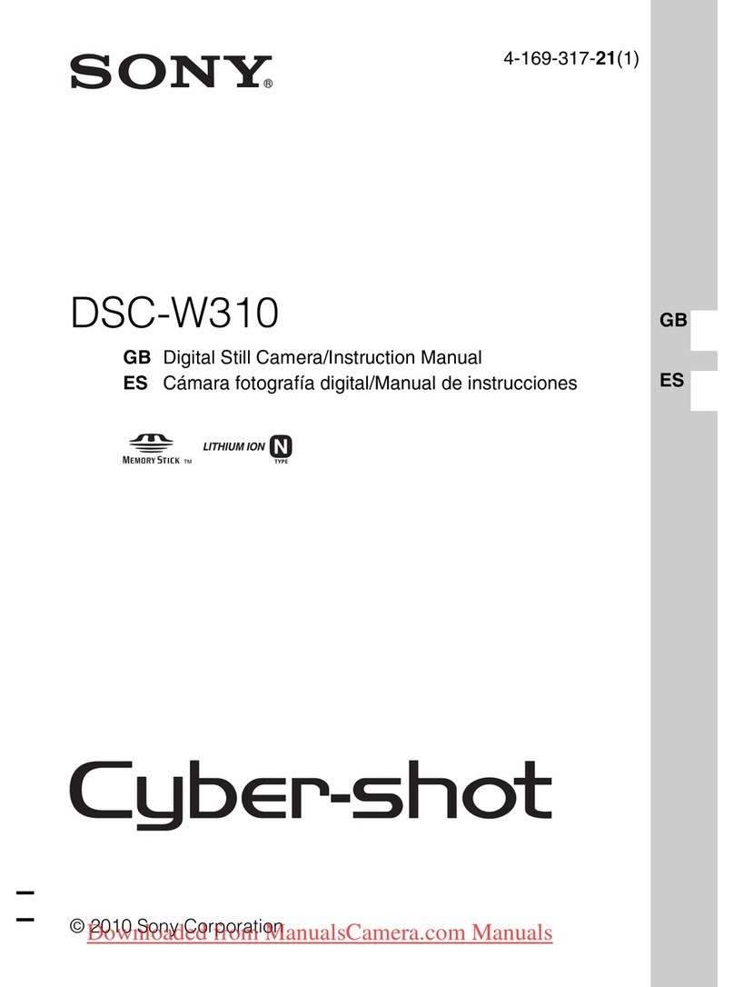 Sony DSC-W310 instruction manual