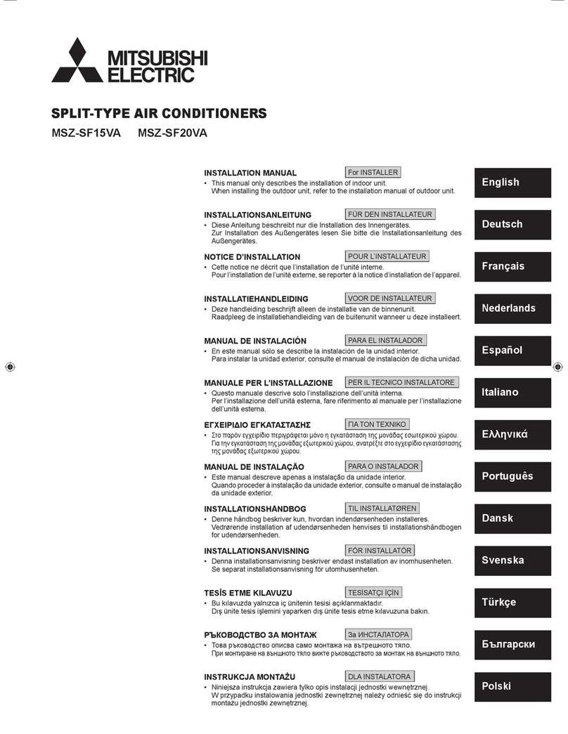 Mitsubishi MSZ-SF15VA User manual