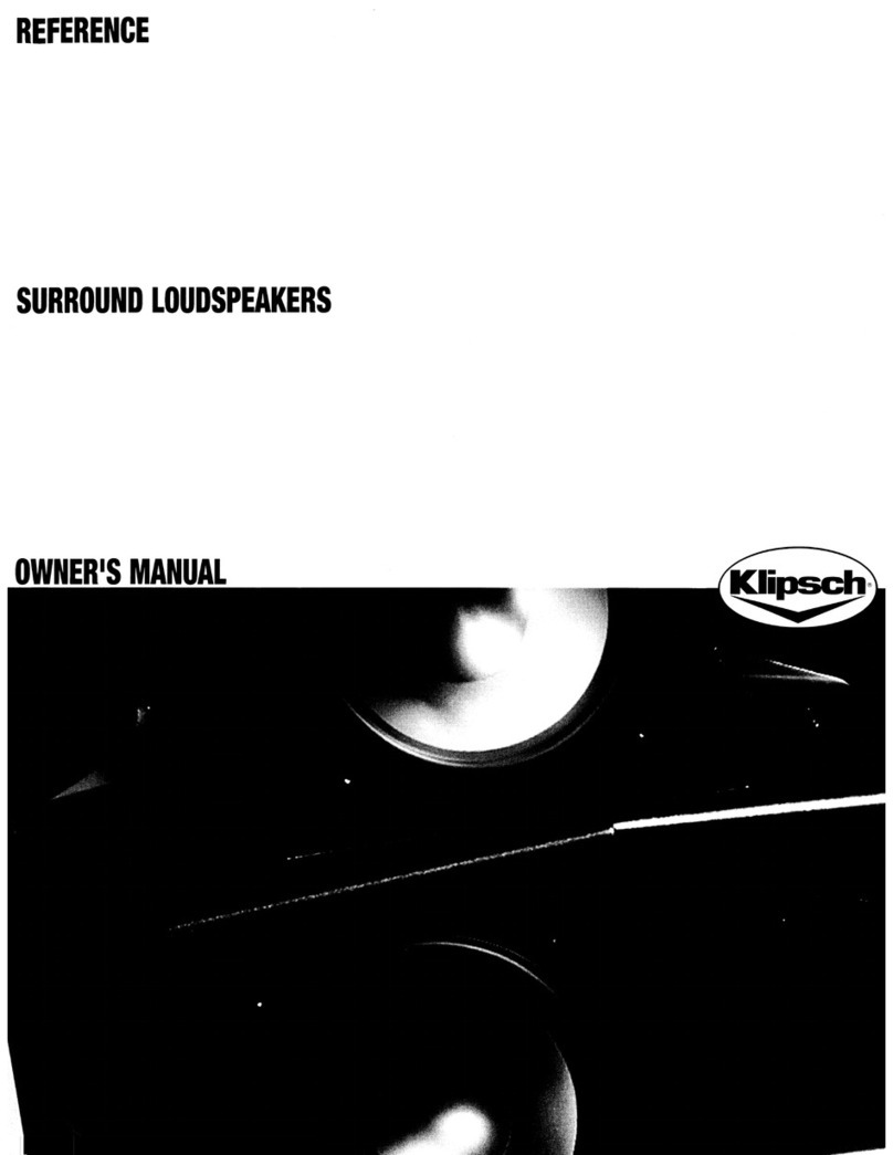 Klipsch Reference series User manual