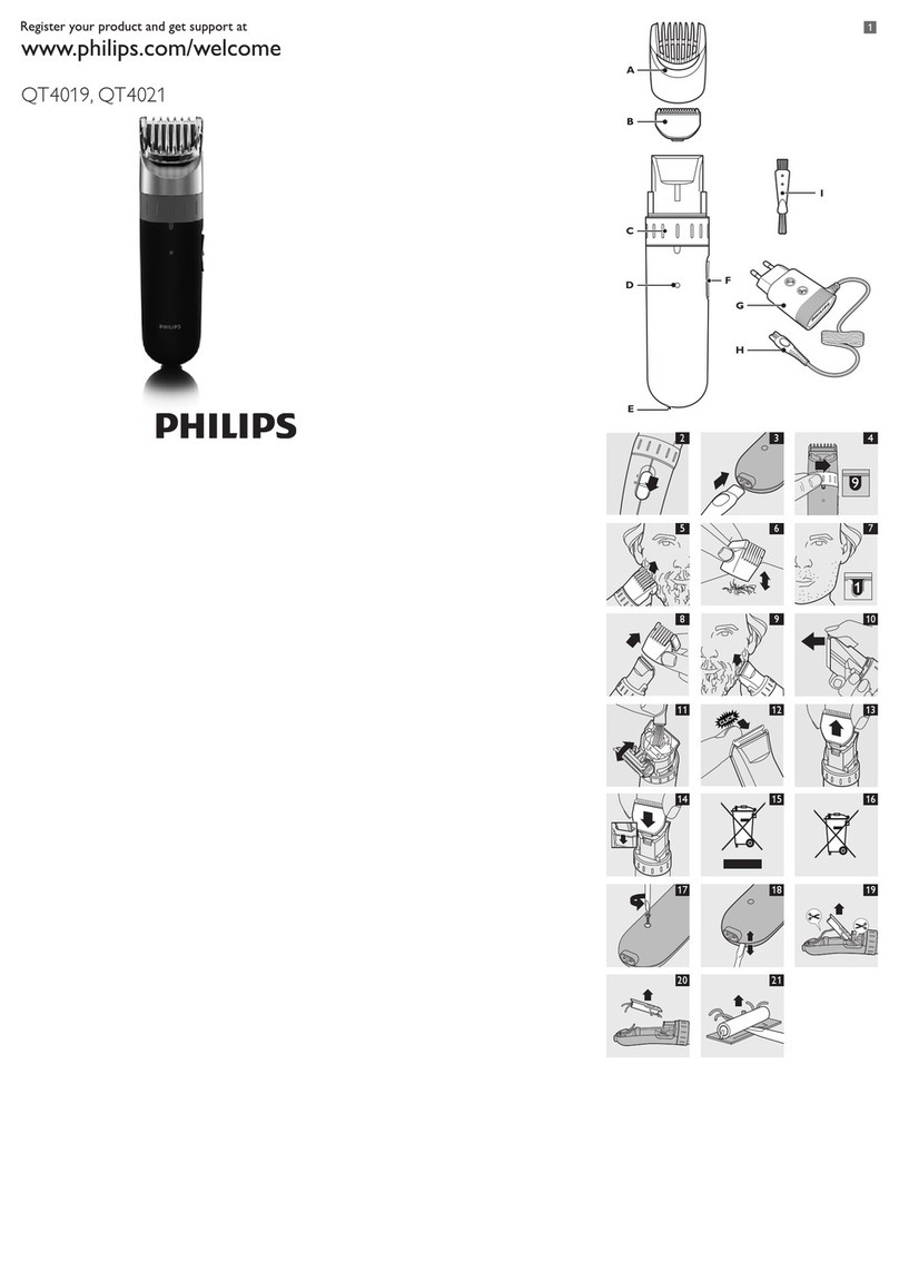 Philips Norelco QT4019 Manual Philips Norelco QT4019 Manual