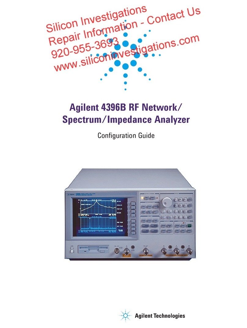 Agilent Technologies Agilent 4396B User manual