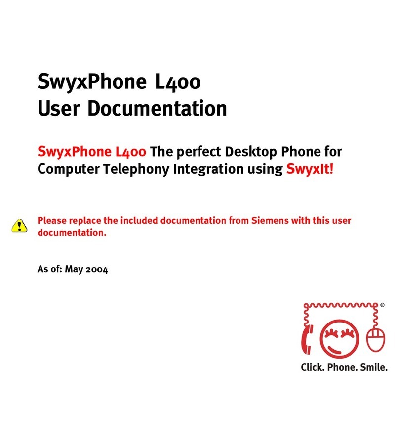 Swyx SwyxPhone L400 User documentation