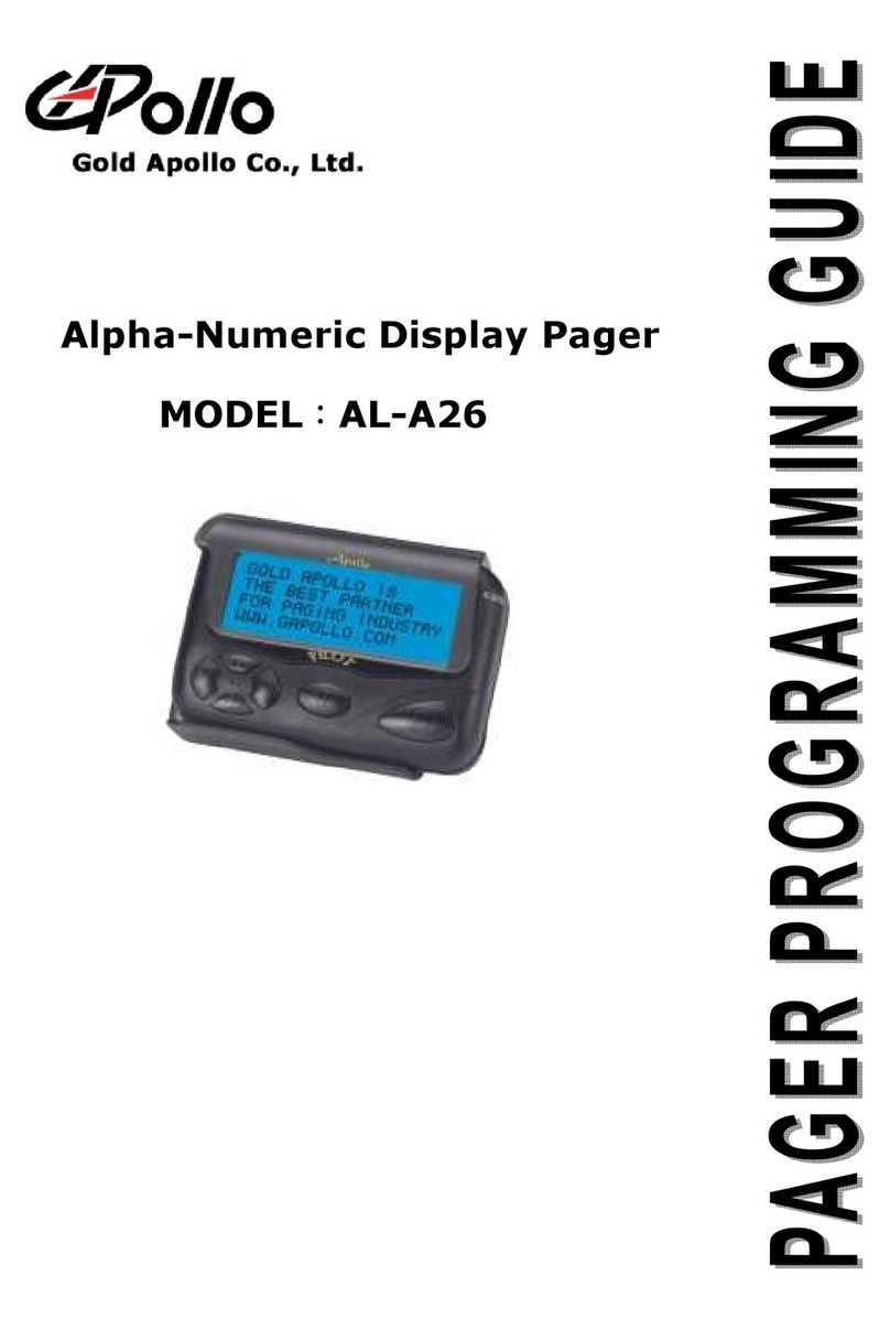 Gold Apollo AL-A26 Operating instructions