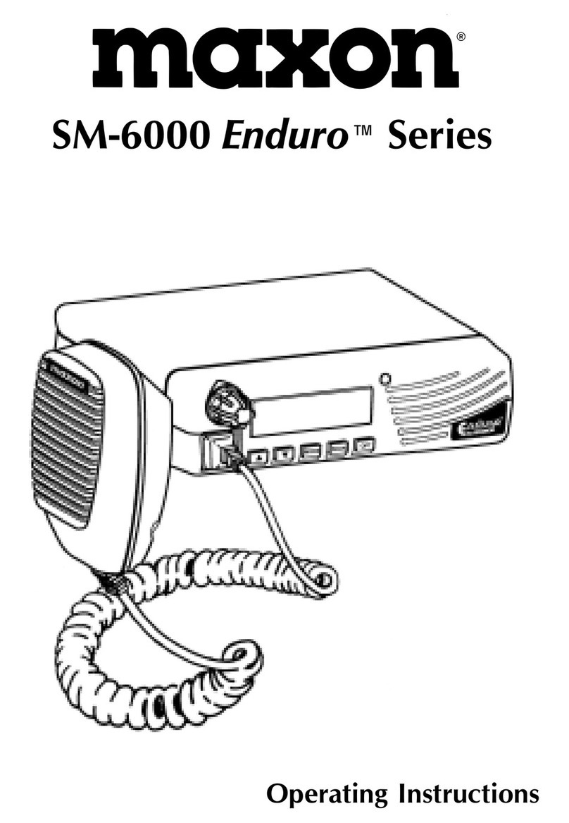 Maxon SM-6000 enduro series operating instructions