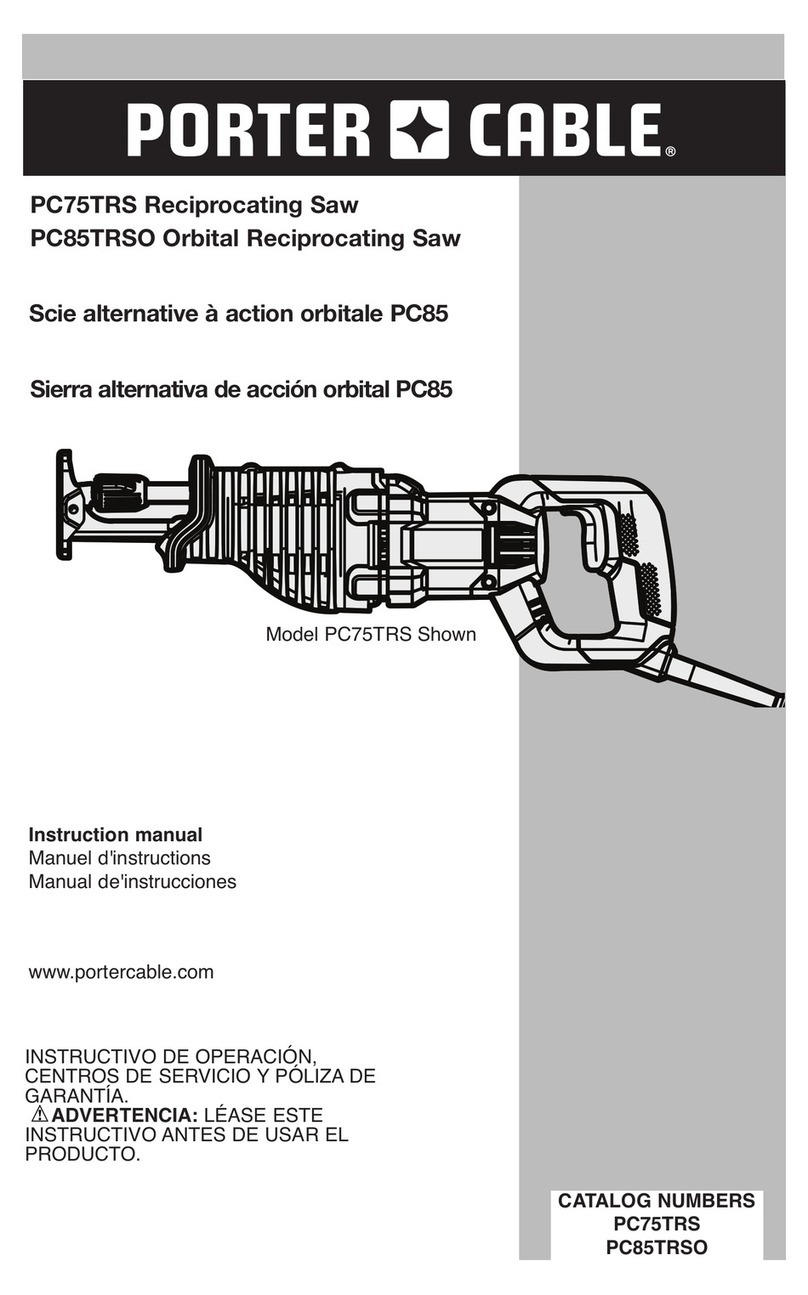 Porter-Cable PC75TRS instruction manual