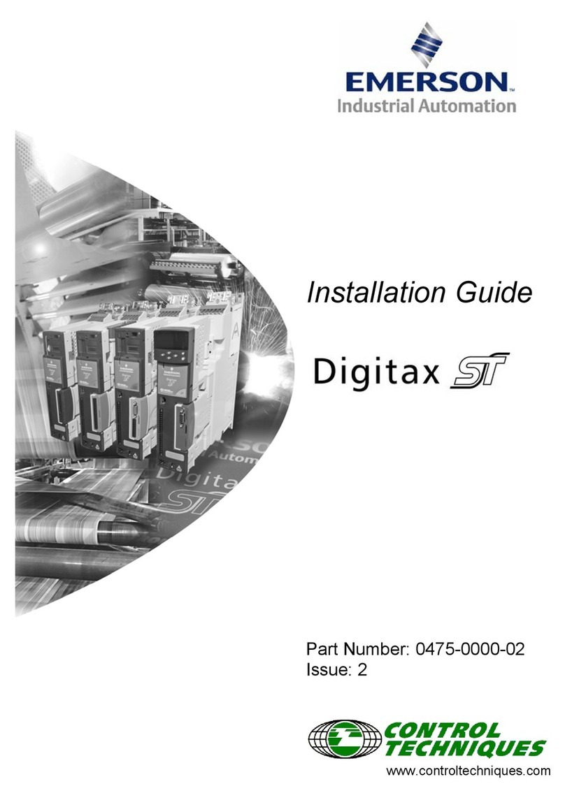 Emerson digitax st series installation guide