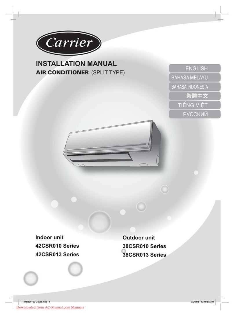 Carrier 42CSR010 Series User manual