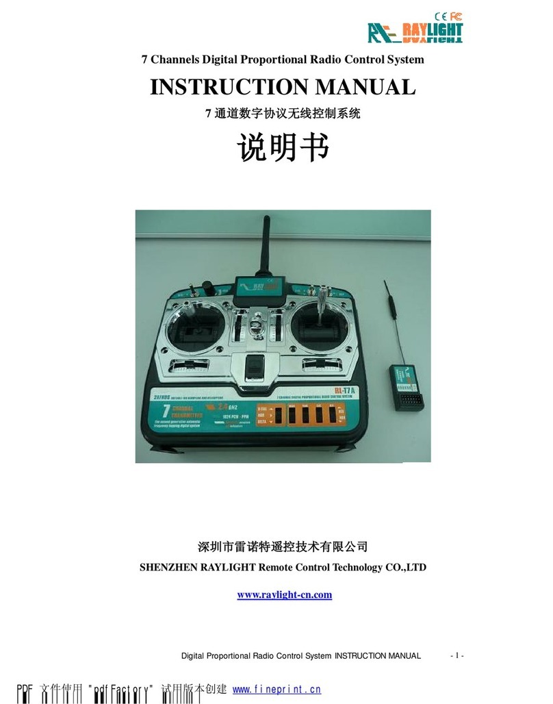 RayLight rl-r7a instruction manual