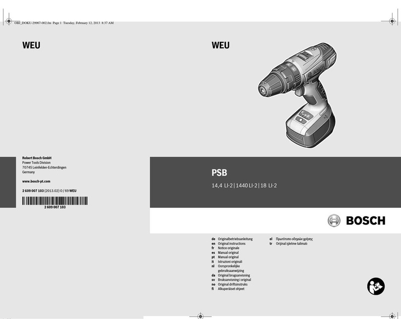 Bosch PSB 14,4 LI-2 Original instructions