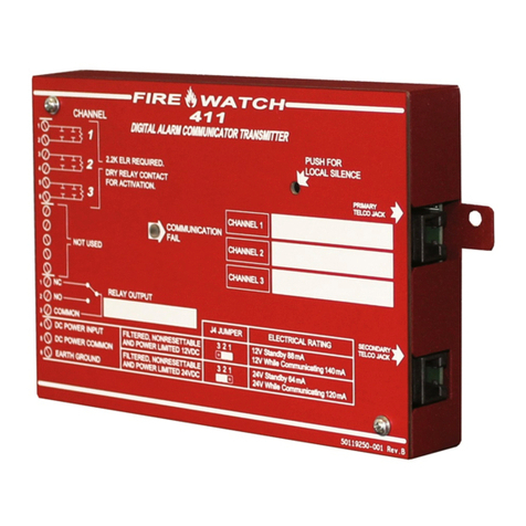 Fire-Lite FireWatch 411UD manual