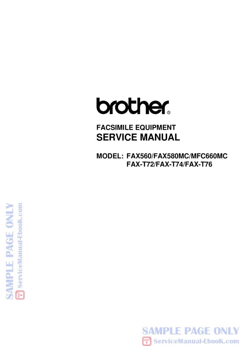 Brother FAX 560 Service manual