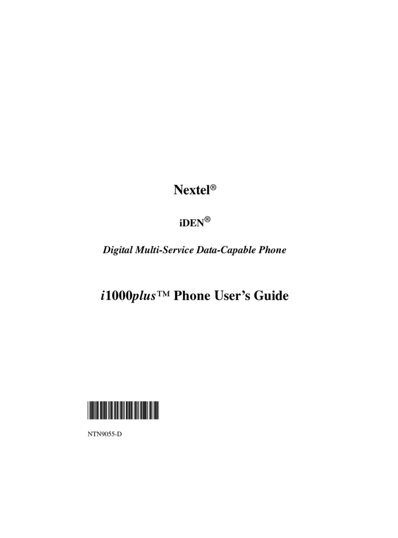 Nextel i1000 PLUS user guide