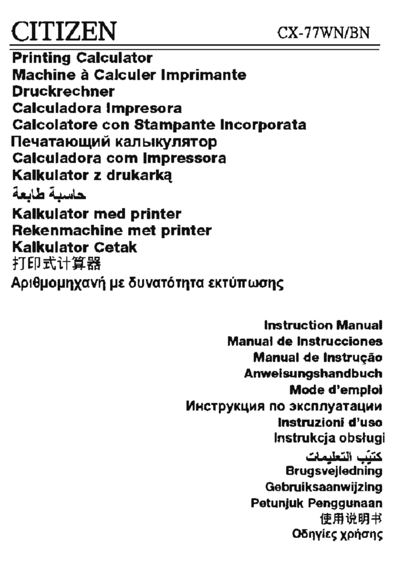 Citizen CX-77WN/BN User manual