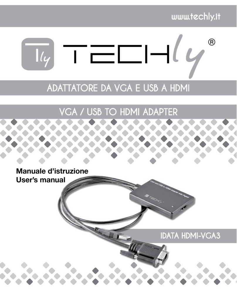 Techly IDATA HDMI-VGA3 User manual