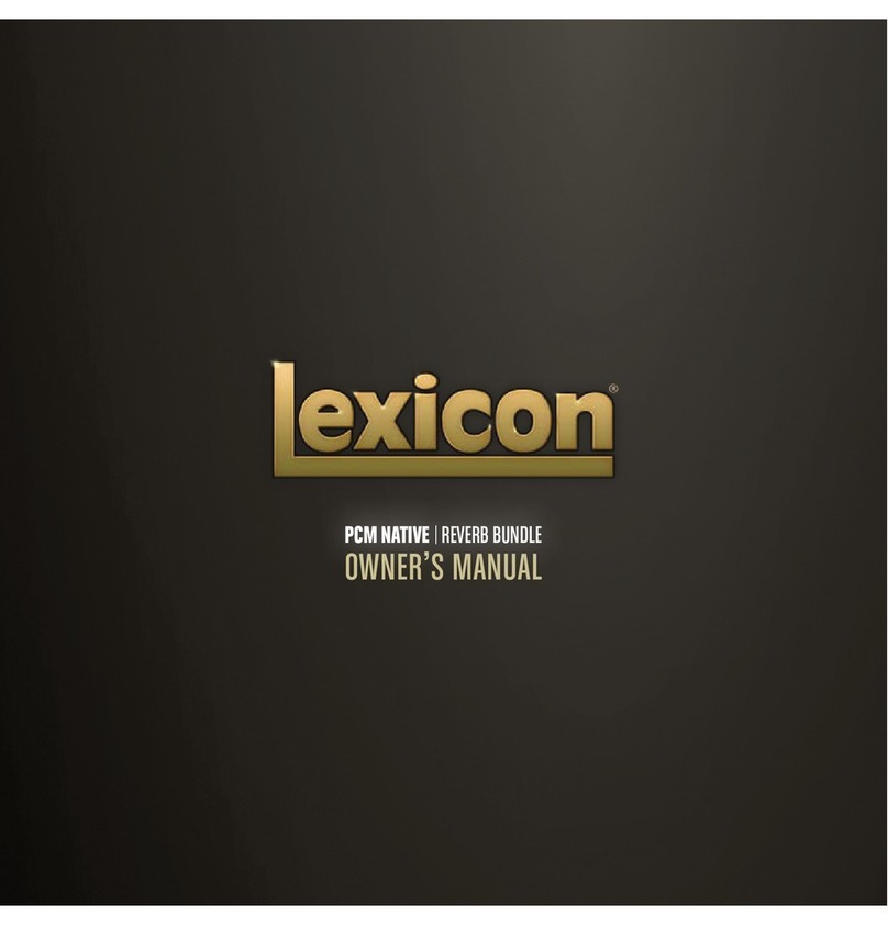 Lexicon PCM NATIVE owner's manual