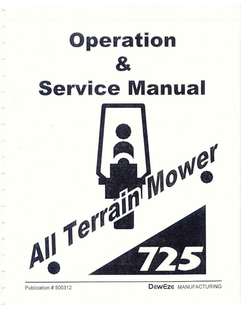 DEWEZE ATM-725 Operation and service manual