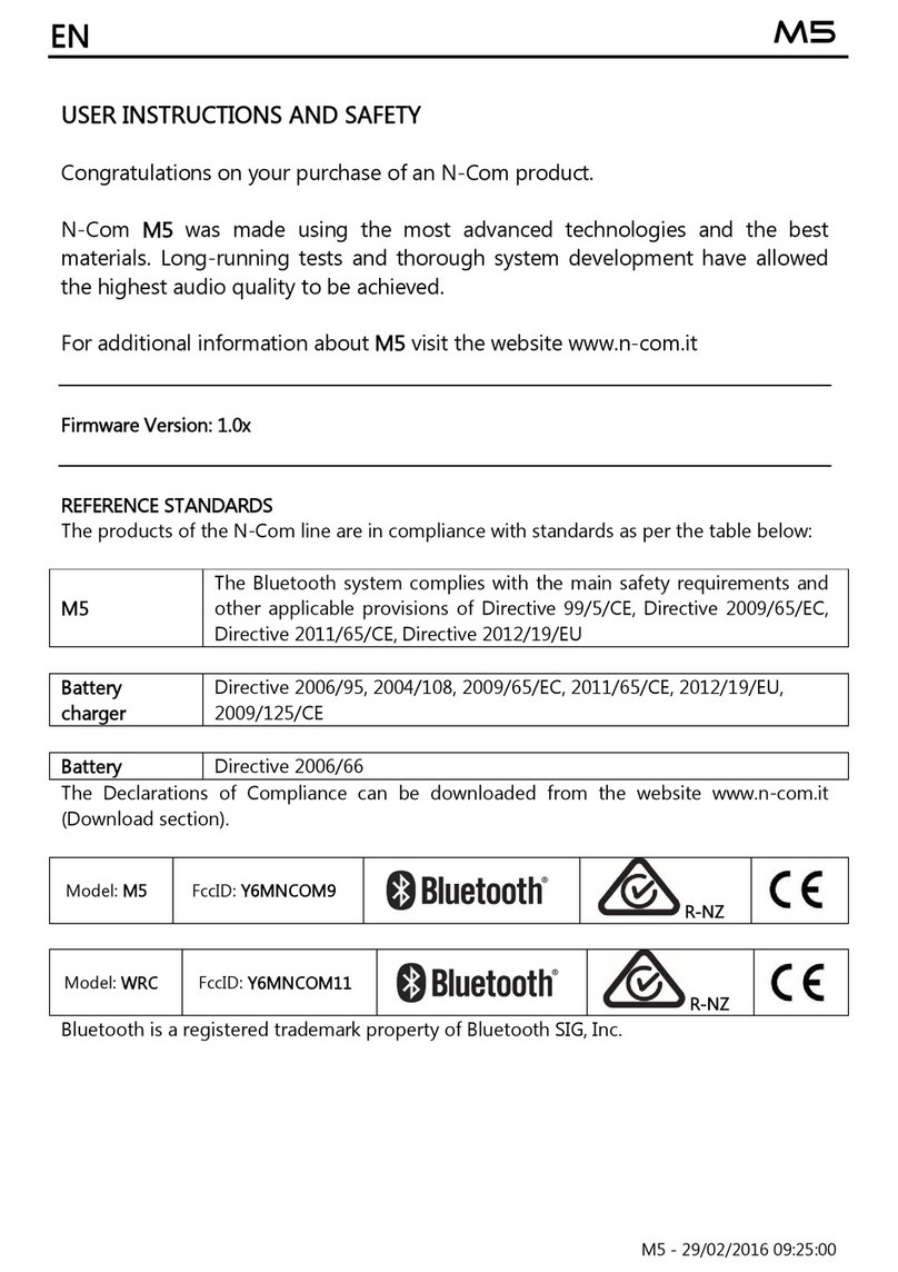 N-Com M5 Instruction Manual