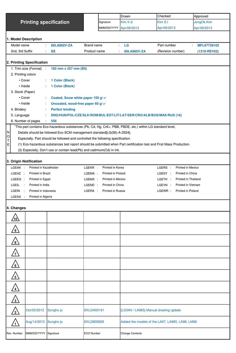 LG 60LA860V-ZA User manual