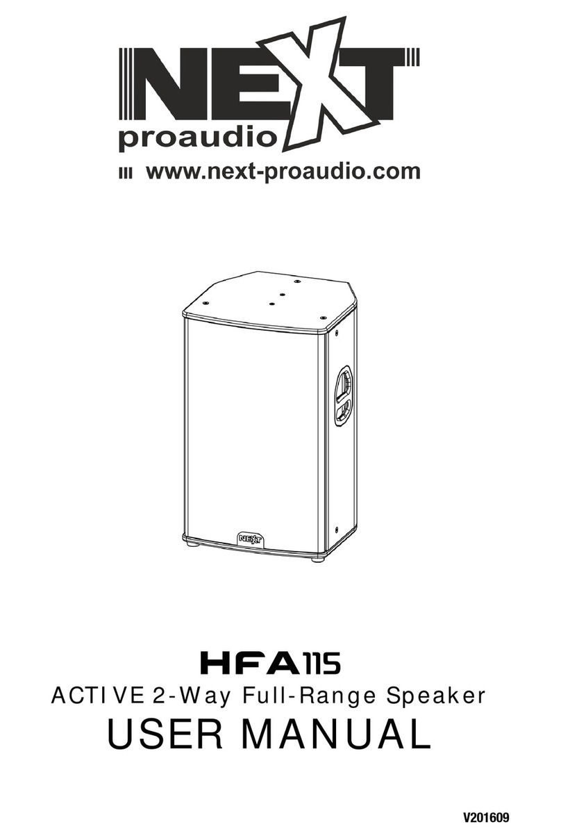 Next HFA115 user manual