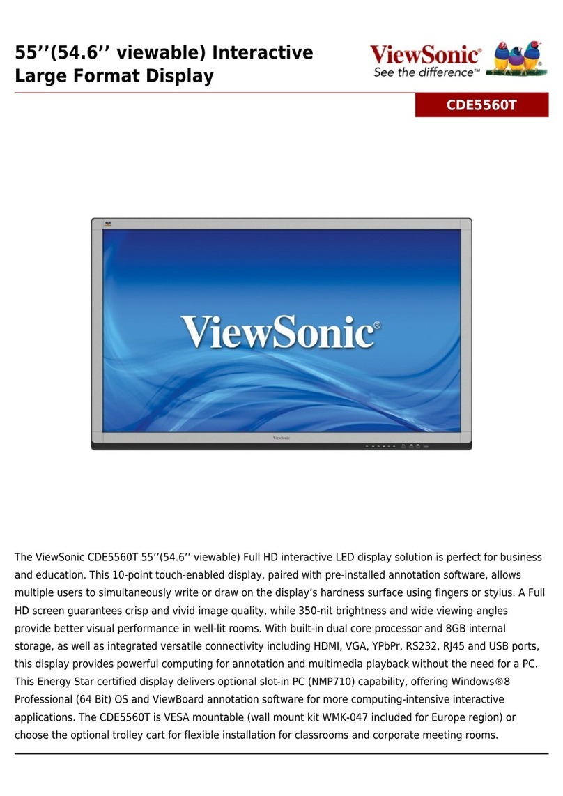 ViewSonic CDE5560T User manual