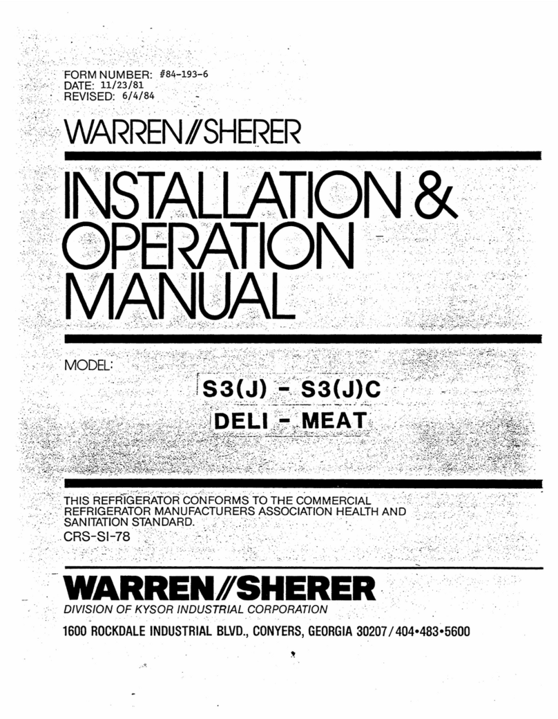 WARREN-SHERER S3(J) Installation and operaion manual