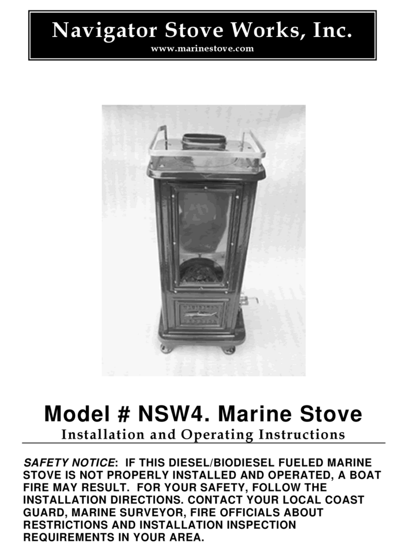Navigator Stove Works NSW4 Installation and operating instructions Navigator Stove Works NSW4 Installation and operating instructions