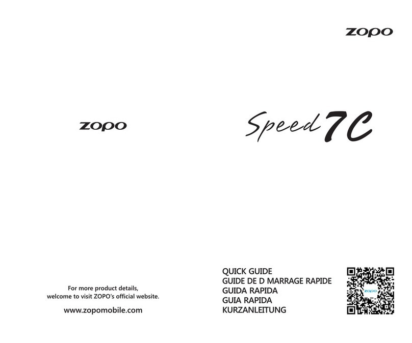 Zopo SPEED 7C quick guide