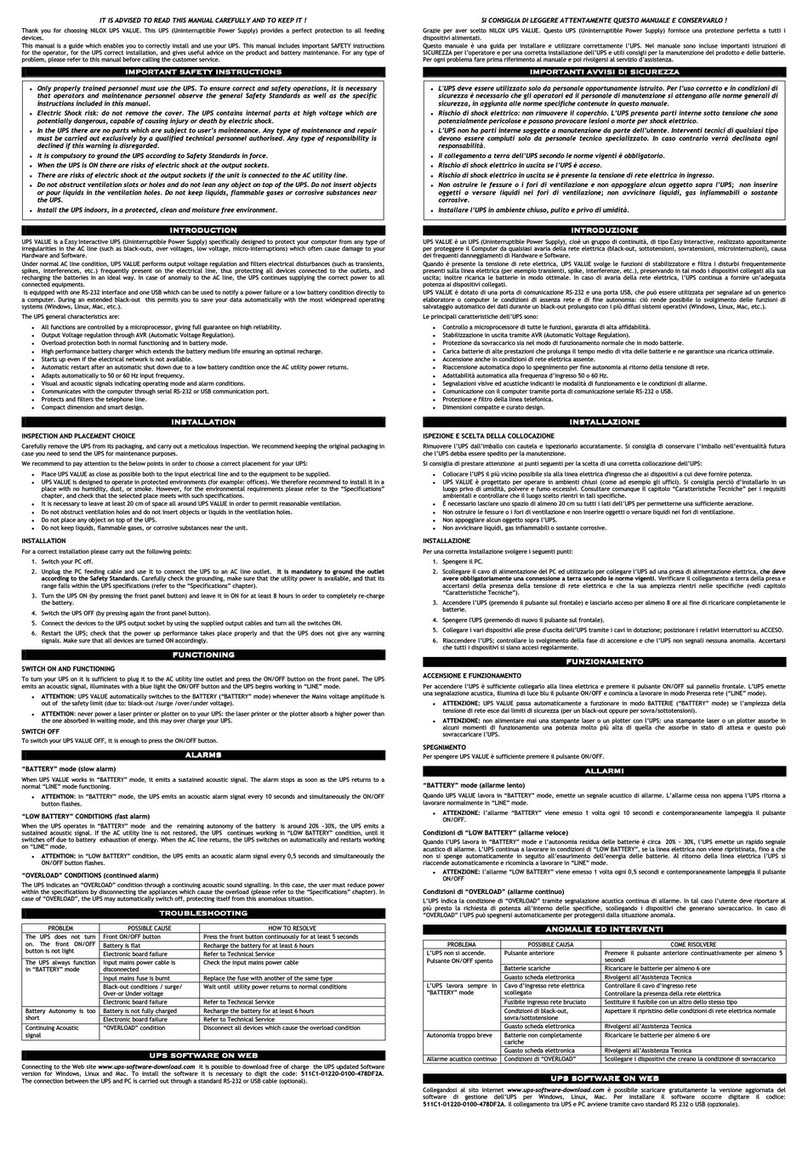Nilox Value 840 user manual Nilox Value 840 user manual