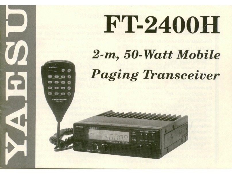 Yaesu FT-2400H User manual