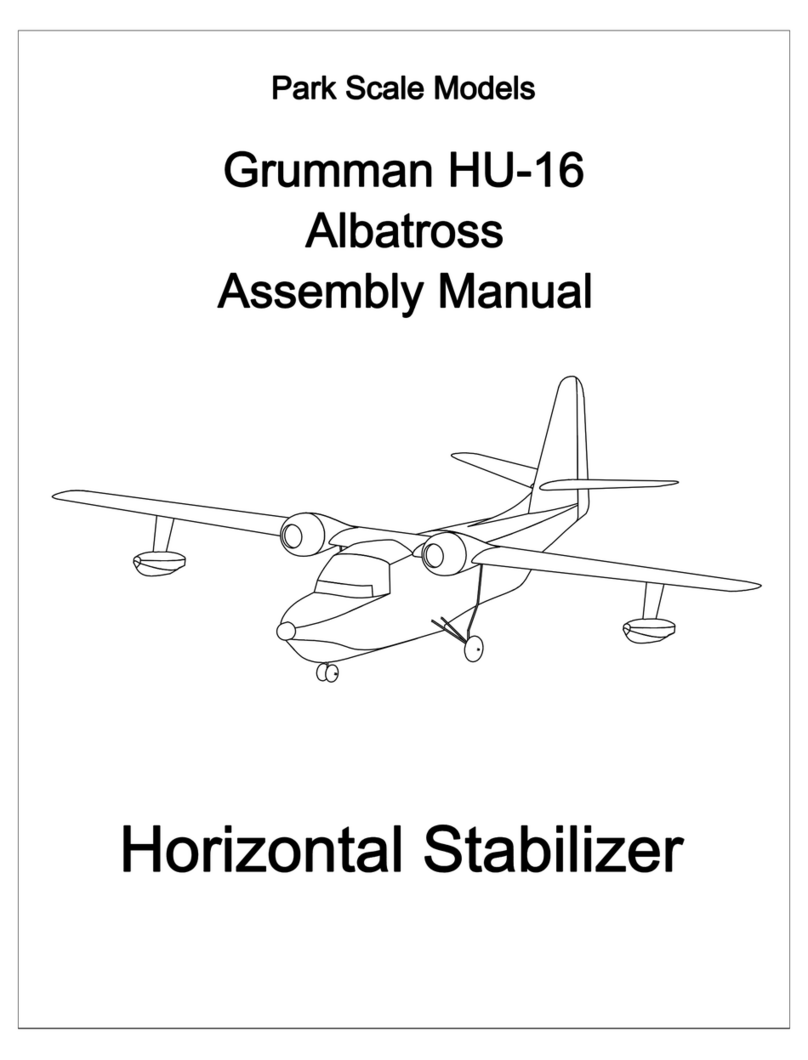 Park Scale Models Grumman HU-16 Albatross Assembly manual