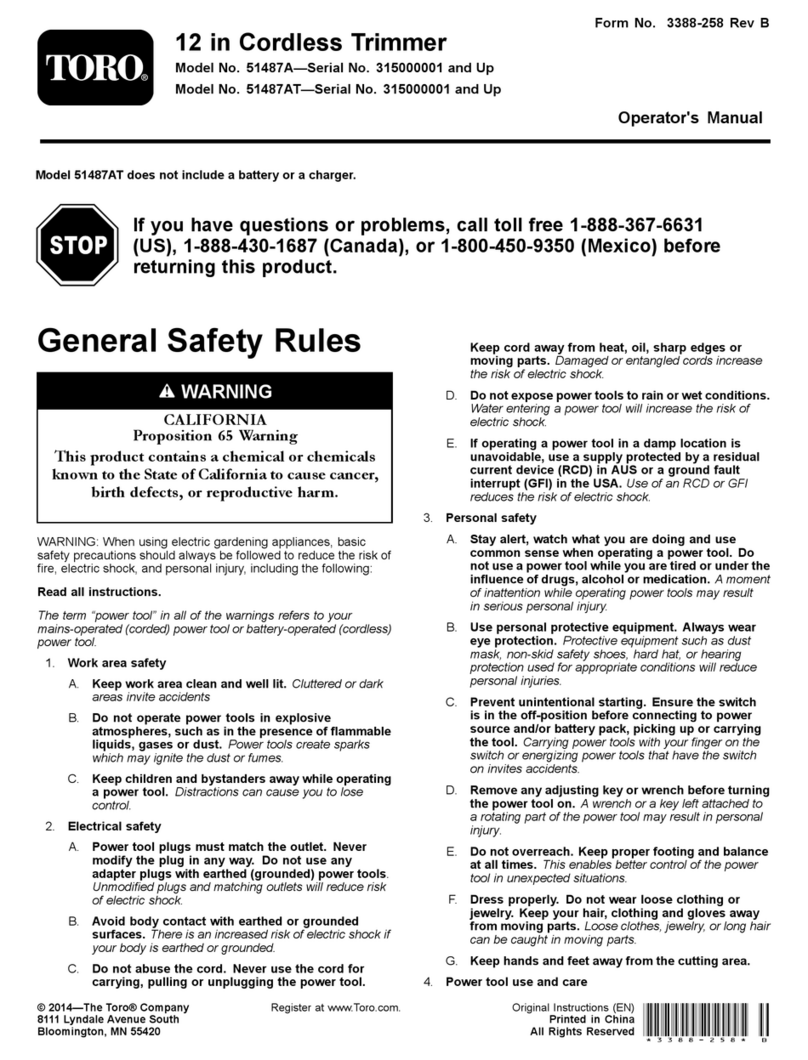 Toro 51487AT Operator's manual