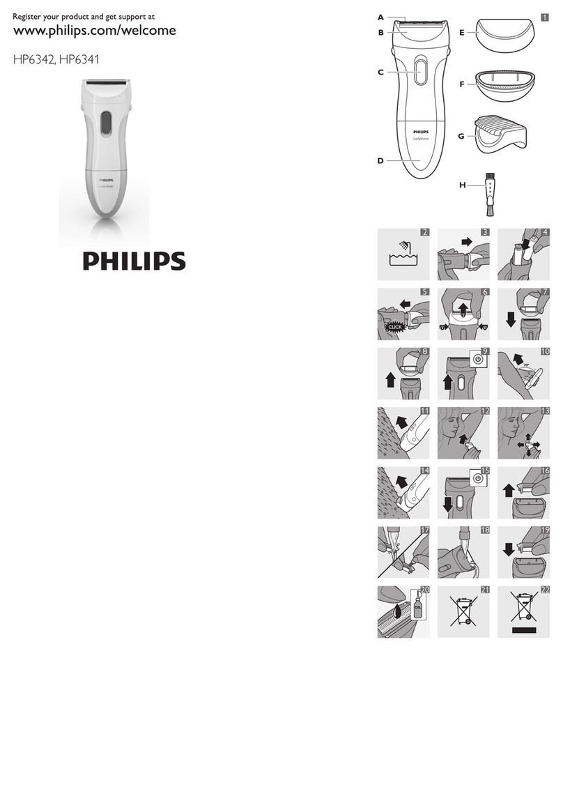 Philips Ladyshave HP6341 User manual