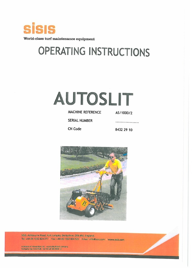 Sisis Autoslit AS 1000/2 Operating informations
