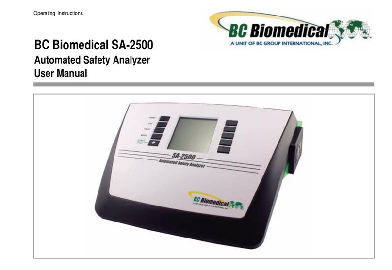 BC Biomedical SA-2500 user manual
