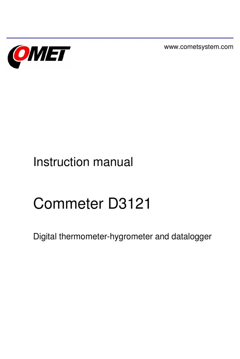 Comet Commeter D3121 instruction manual