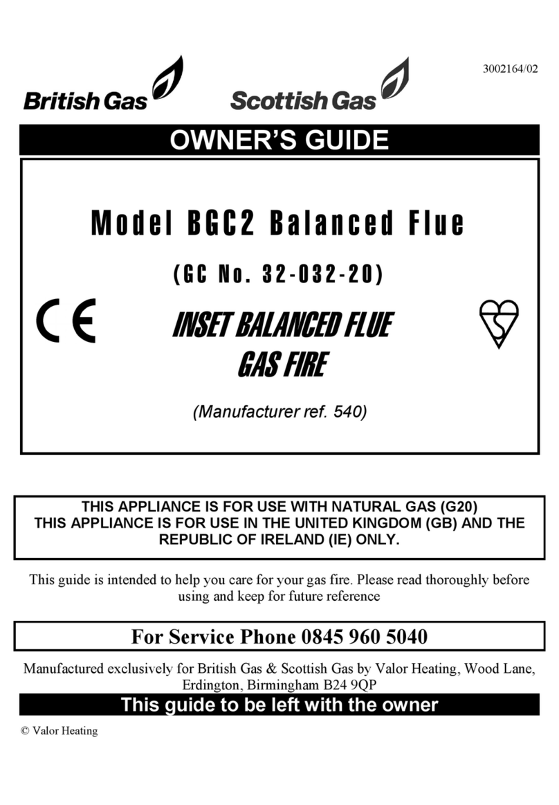 Valor British Gas BG C-2 User manual Valor British Gas BG C-2 User manual