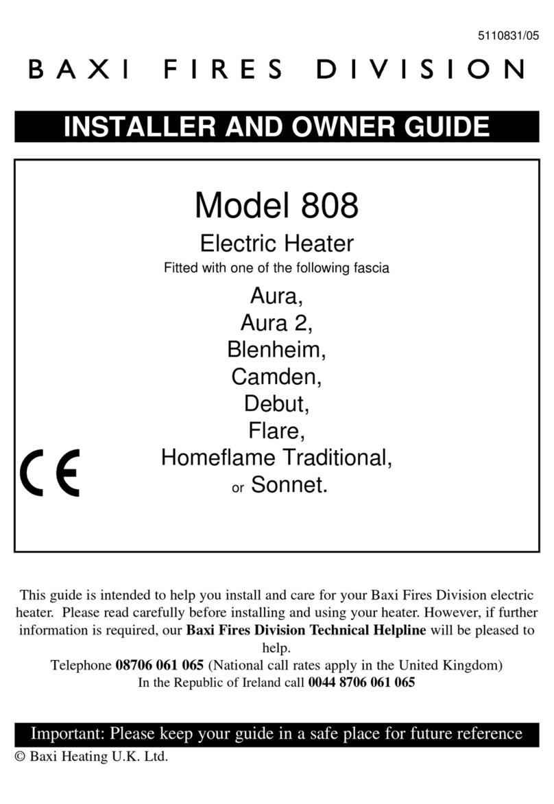 Baxi 808 Installer and owner guide